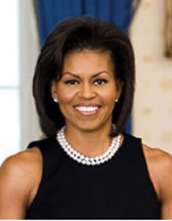 First Lady Michelle Obama oficial portrait