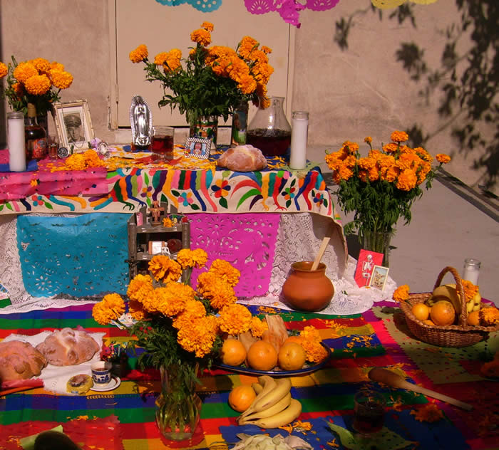 altar del dia de muertos