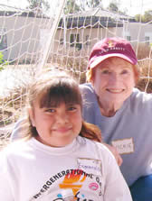 Never too old to play- Vicky Velasco and her friend at the Intergenerational Games